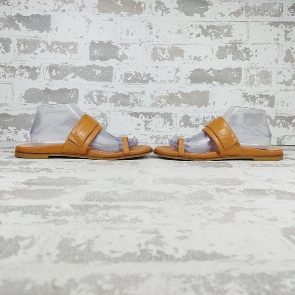 Cole Haan Abbie Tan Leather Slide Buckle Toe Strap Sandal M597 - Picture 7 of 11